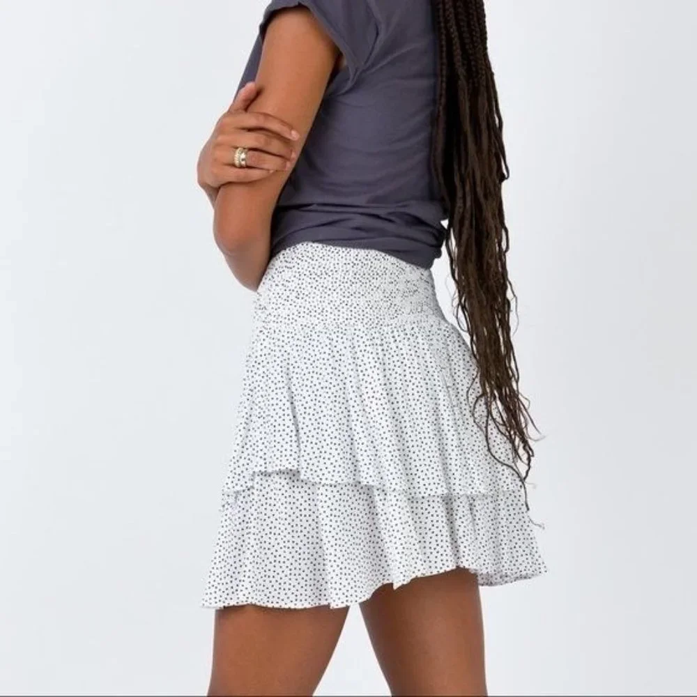 NWT Princess Polly Wild Love Mini Skirt white size 8AU/4 US‎